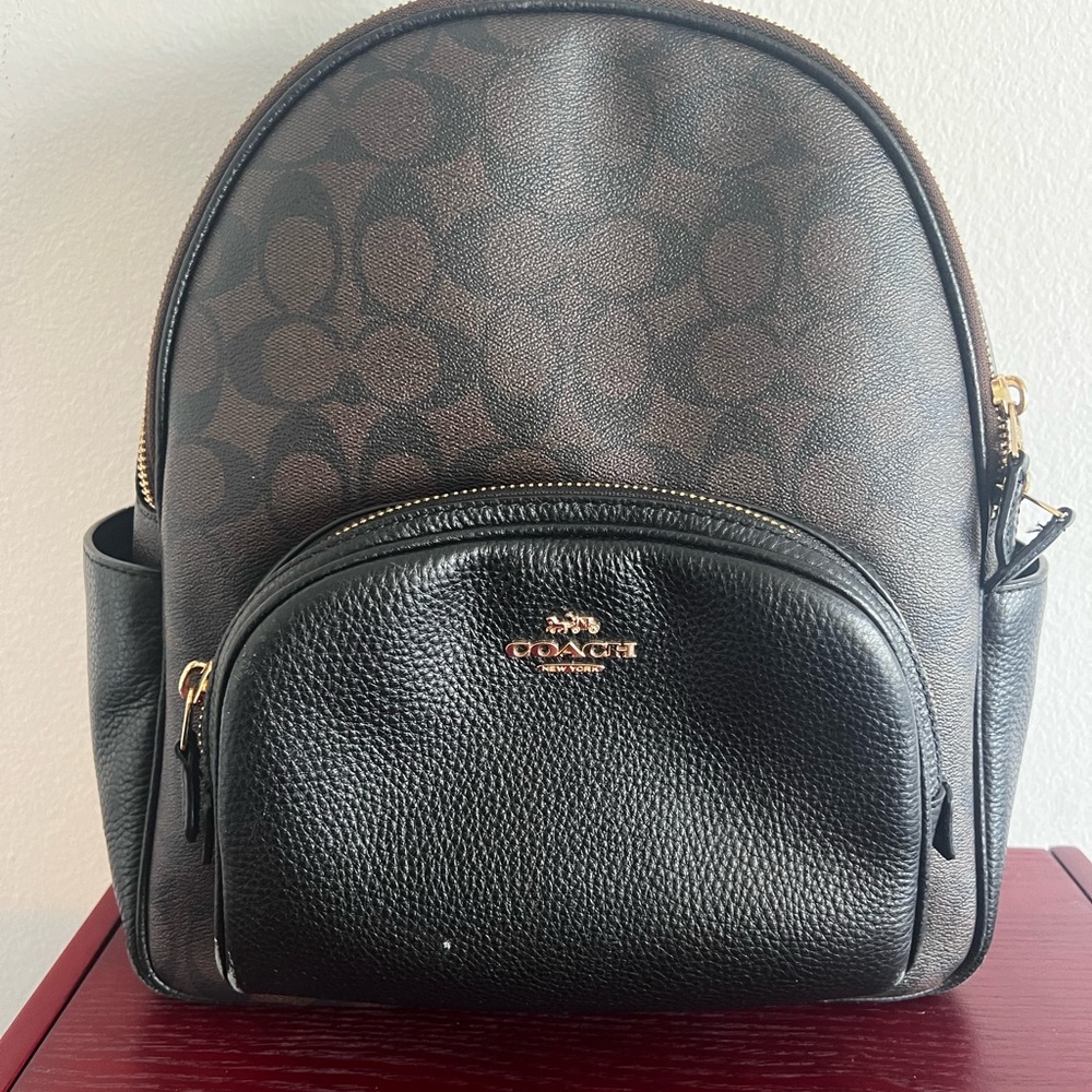 Coach Black and Brown Backpack